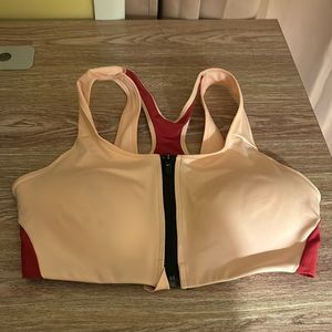 Nike Zip Sports Bra Size M